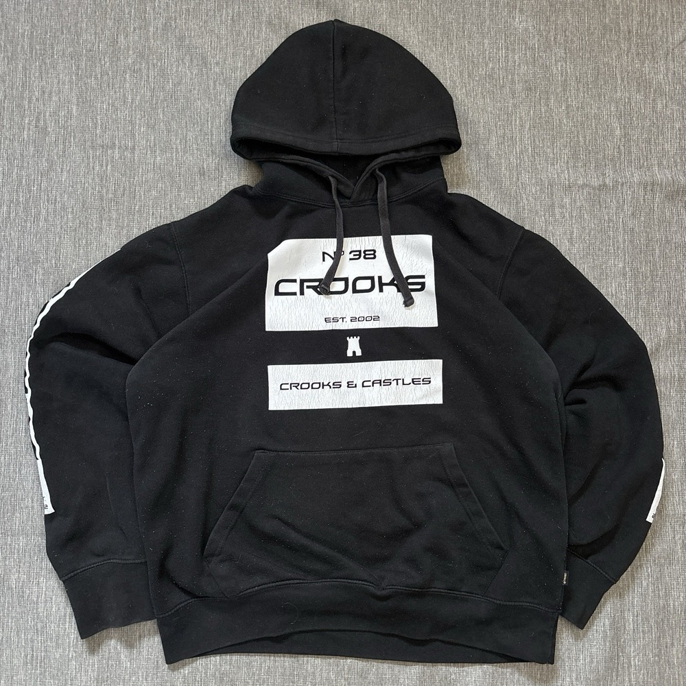 2000's Black Y2k Crooks & Castles Hoodie - XL